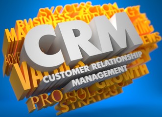 Poster - CRM. Business Concept.
