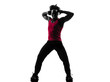 © snaptitude - african man exercising fitness zumba dancing silhouette