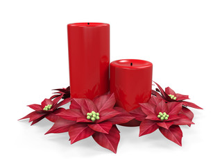 Wall Mural - Christmas Candles Decoration