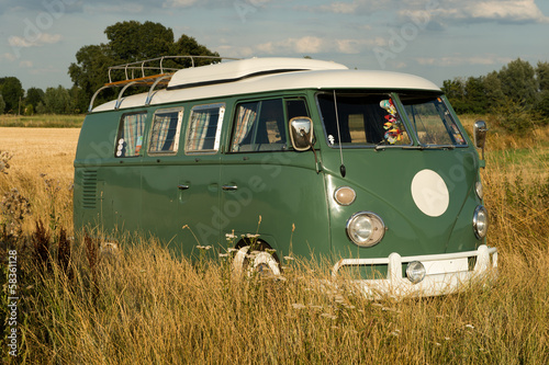 Obraz w ramie old camping bus