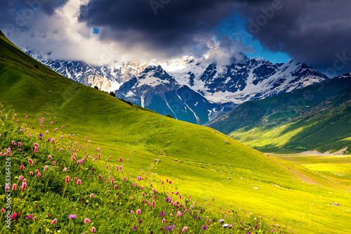 Plakaty Kaukaz  gorski-krajobraz
