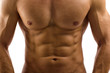 © iulianvalentin - Close up on perfect abs. Strong bodybuilder with six pack