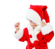 © irinapiter - little girl dressed in Santa Claus