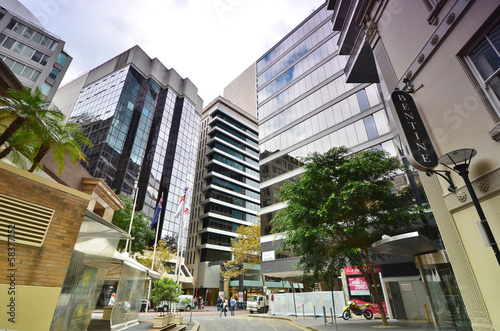 Obraz na płótnie Ulice centralnej dzielnicy biznesowej Sydney. Australi