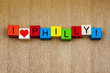 I Love Philly - Philadelphia, USA - sign series for travel