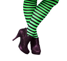Green Striped Witch Legs