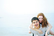 © len4ik - beautiful young couple in love near the sea
