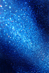 blue glitter trail lights