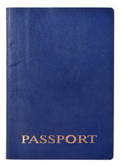 Passport cover isolated on white