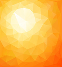Abstract Orange Sunny Background