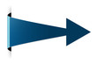 The blue folded arrow