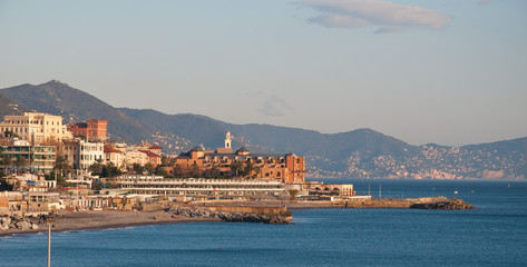 Wall Mural - Detail of city of Genoa in Italy