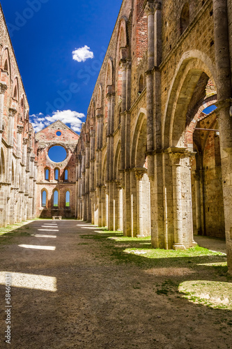 Ruins of an old church in T...