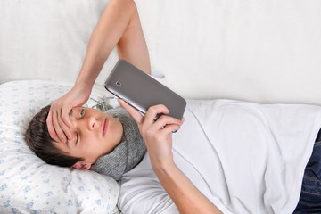 Wall Mural - Young Man with Tablet Computer