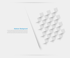 Wall Mural - vector white squares. abstract backround