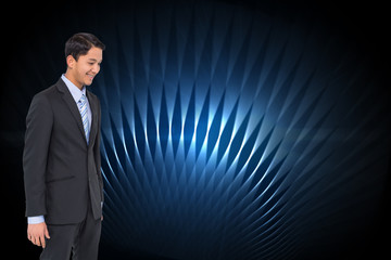 Poster - Composite image of smiling asian businessman