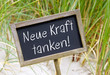 canvas print picture - Neue Kraft tanken !