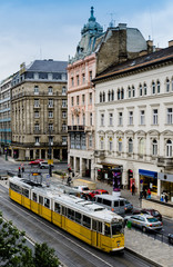 Budapest city tram