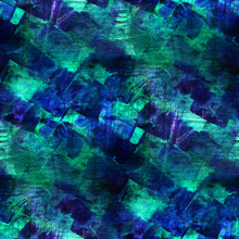 Art Seamless Texture, Background Watercolor Blue Green Abstract