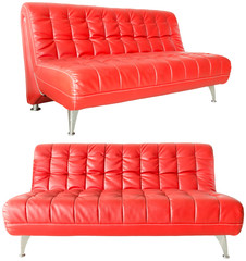 Wall Mural - modern red leather sofa