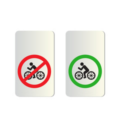 Fototapete - bicycle signs