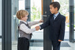 © Pavel Losevsky - Caucasian boy and boy in business clothes