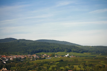 er Wissembourg nach Schweighofen im Spätsommer