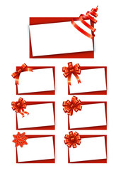 Wall Mural - gift cards with ribbons