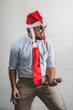 © Eugenio Marongiu - funny christmas business man singing
