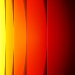 Aufkleber - Abstract red, orange and yellow paper rectangle shapes