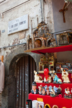 San Gregorio Armeno Street Of The Nativity Scene In Naples