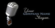 © FrankBoston - 3d render of a vintage microphone on a black background