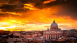 Basilica of St. Peter at sunset