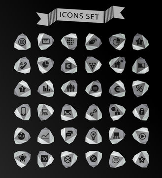 Set of web icons