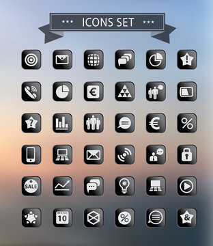 Set of web icons