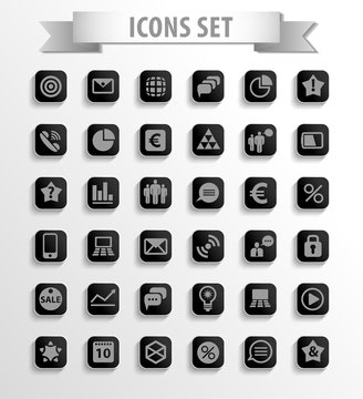 Set of web icons