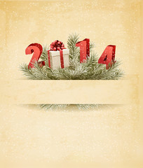 Poster - Happy new year 2014! New year design template. Vector illustrati