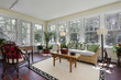 © pics721 - Sunroom with red brick flooring