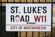 St Lukes Road W11 A Famous London Street Sign