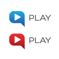 Poster - Play icon set