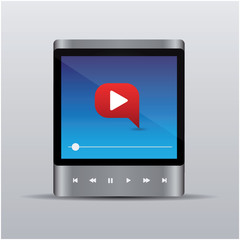 Poster - Video or music player for web