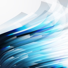 Poster - abstract  background wiht transparent blue-gray elements.