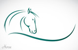 Fototapeta Konie - Vector of a horse head design on white background. Animals.