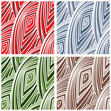 Abstract Mesh Pattern - Four Color Versions