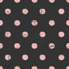Poster - chalkboard polka dots pattern