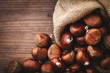 chestnuts in jute