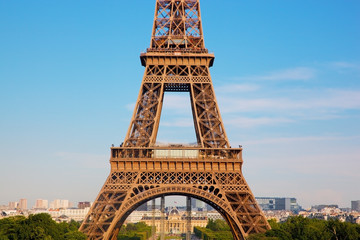 Wall Mural - Eiffel Tower middle section, Paris, France