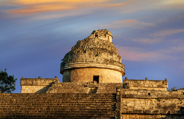 The observatory at Chichen Itza,