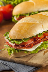 Poster - Homemade Italian Sub Sandwich