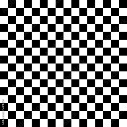 Fotomural Chessboard black and white background